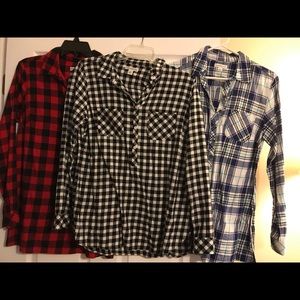 Croft & barrow lightweight flannel lot of 3
